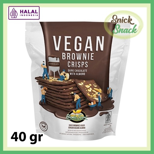 

Vegan Brownie Crisps 40 gr Keripik Tipis Brownies Bronis Coklat Enak