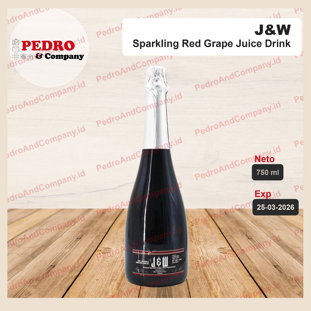 

J&W sparking red grape juice 750 ml - jus putih berkarbonasi