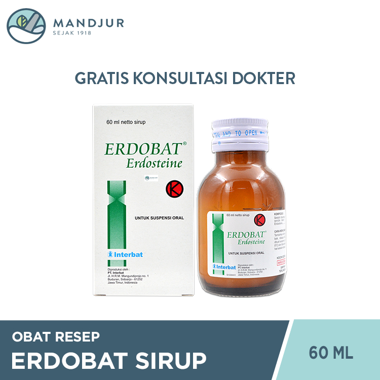 Erdobat Dry Syrup 60 ml