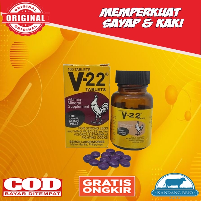 V22 (BEMON) Vitamin Ayam Super Multivitamin Obat Ayam Original