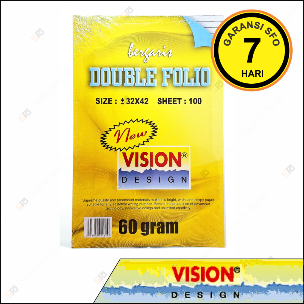 

Double Folio Garis Vision isi 100 - SFO Semarang Official