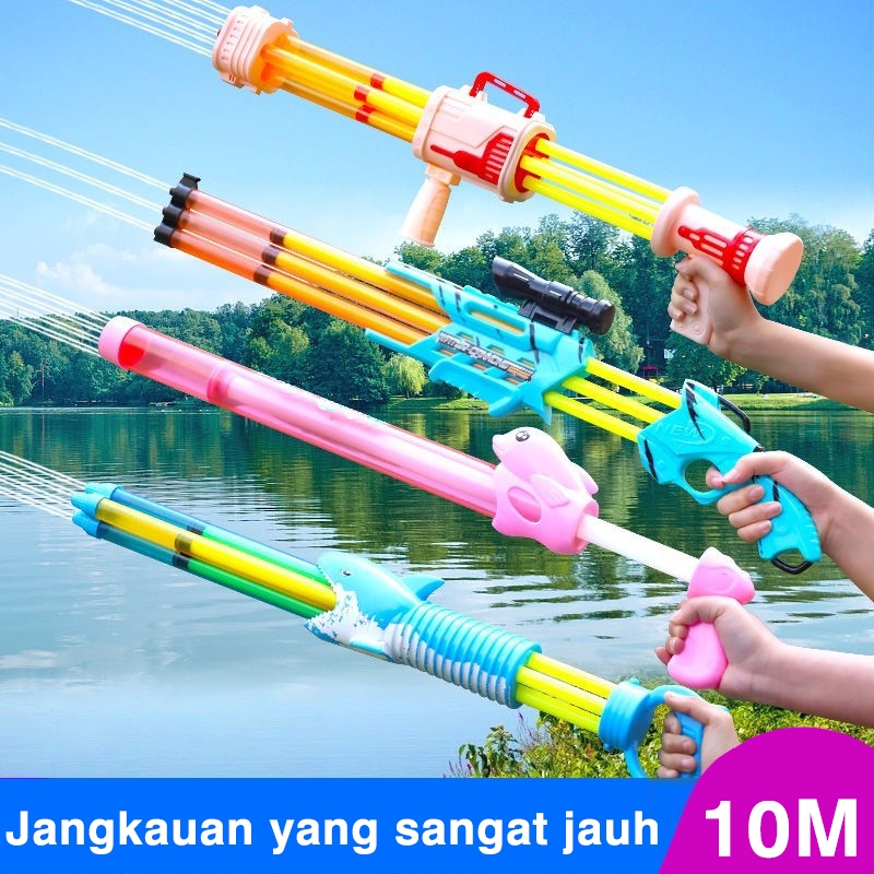 POPOCOLA☂Pistol Air Mainan Anak-anak Pistol Bermain Air  Pistol Air Tekanan Tinggi Mainan Anak Laki-