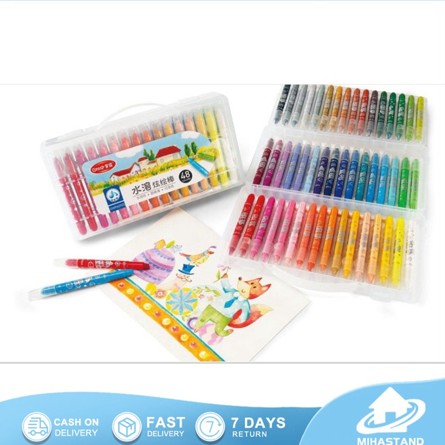 

KODE K7E5 48 warna CRAYON GRASP CRAYON GRASP MATA SEDANG SILKY CRAYON WATER SOLUBLE CRAYON KRAYON WARNA