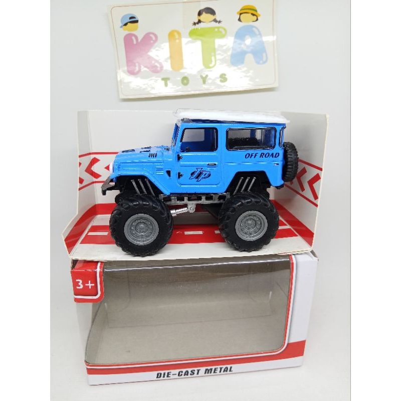 Diecast Metal Jeep Off-road Miniatur Mobil Mainan
