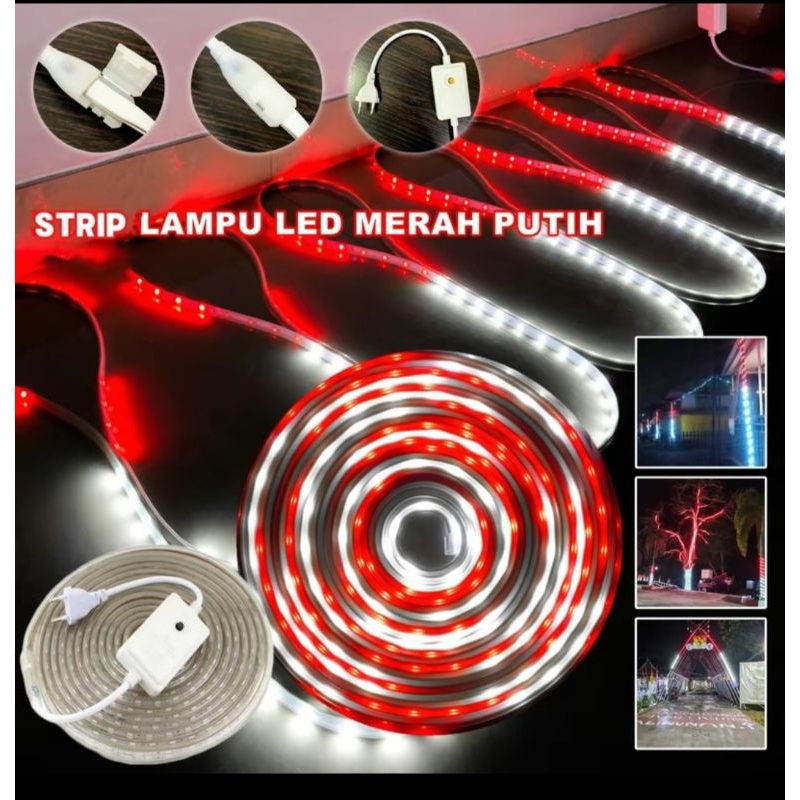 Lampu LED Strip Selang Warna warni + adaptor