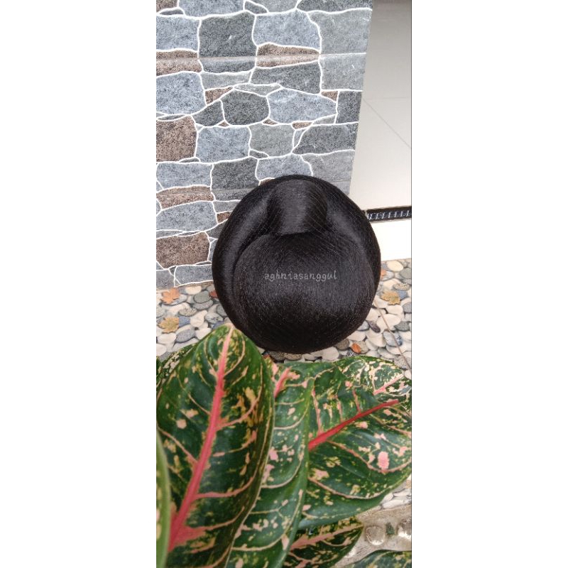 sanggul jawa hitam (sanggul jumbo)/sanggul sinden