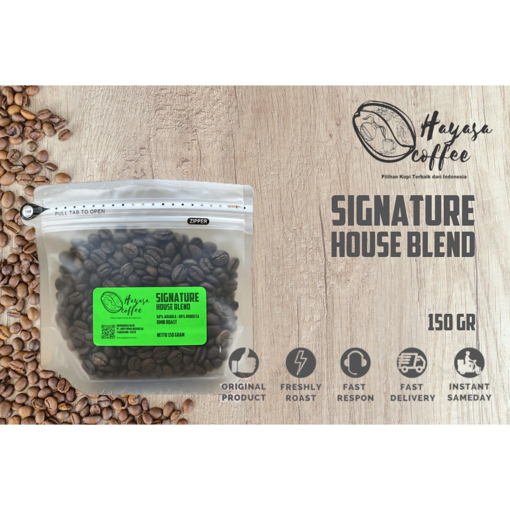 

Kopi Hayasa Signature House Blend - 150Gr