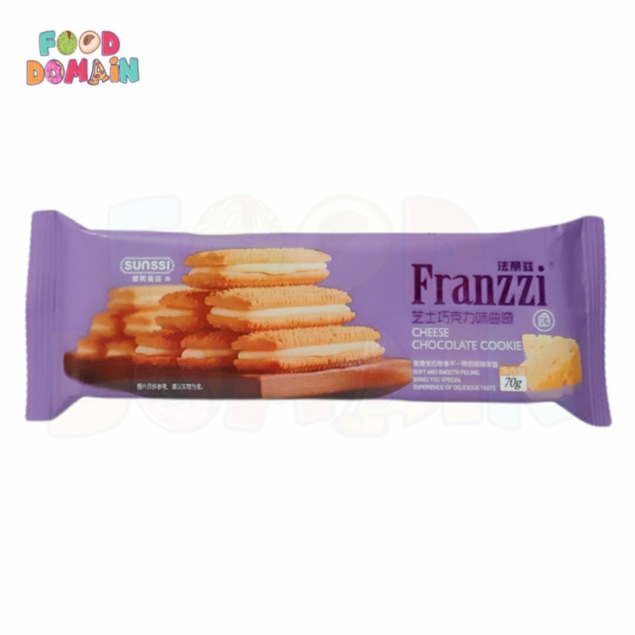 Biskuit Sunssi Franzzi Cheese Chocolate Cookie Soft & Smooth 70g