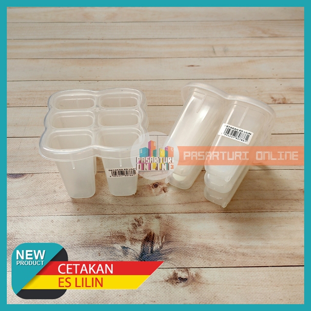Cetakan ES LILIN / Es Krim / Es Loli / Es Mambo / Es Stik Buah isi 6 lubang
