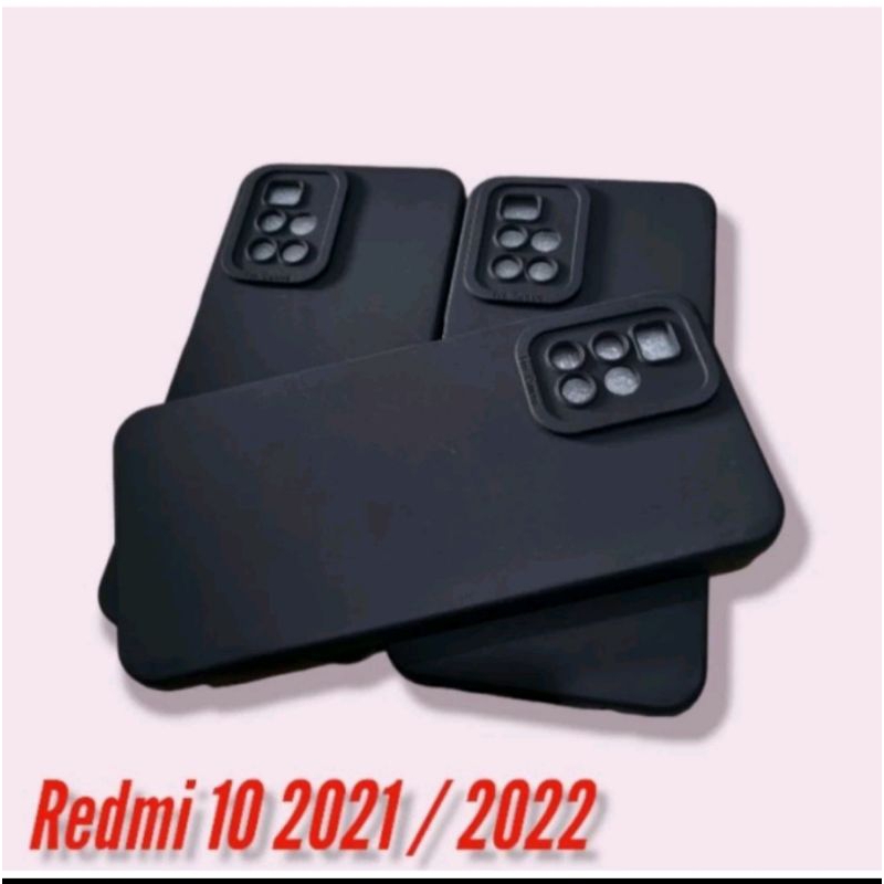 Case Xiomi Redmi 10_2021/2022 Case HP Full Black Slim - Tipis Ringan & Stylish
