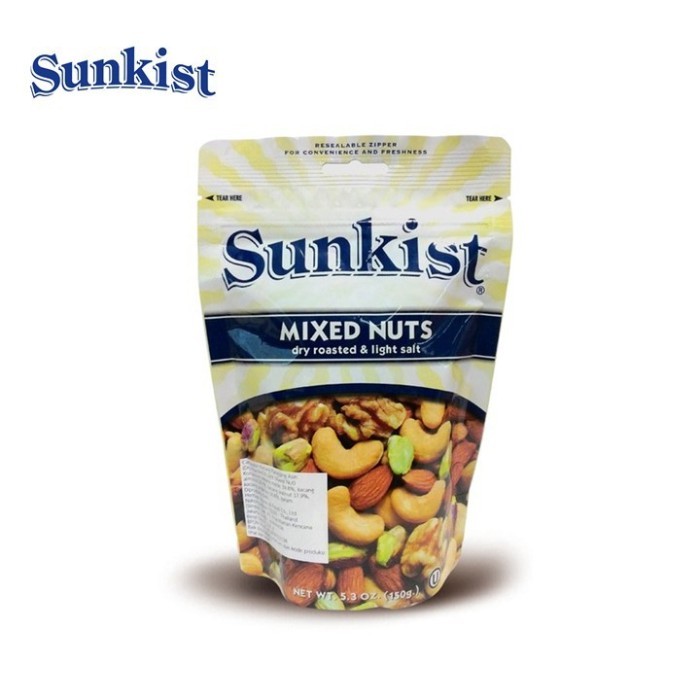 

SUNKIST DRY ROASTED & LIGHT SALT MIXED NUTS 150GR
