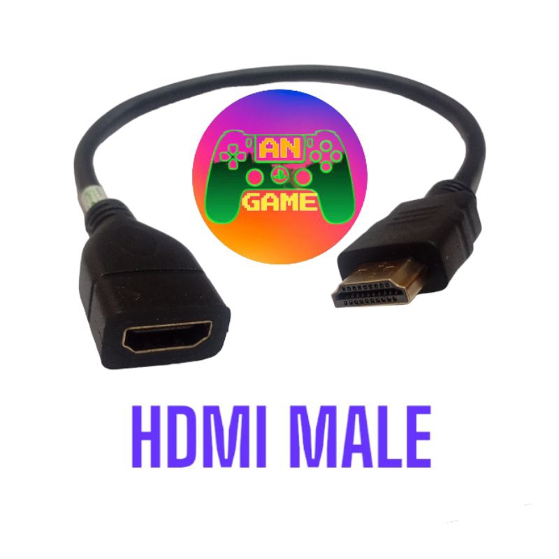 KABEL HDMI MALE FEMALE 30CM / SAMBUNGAN KABEL HDMI