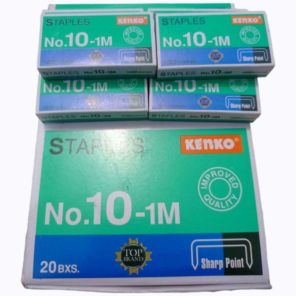 

ISI STAPLES KENKO No.10 MURAH / (1BOX isi 20 Pak)