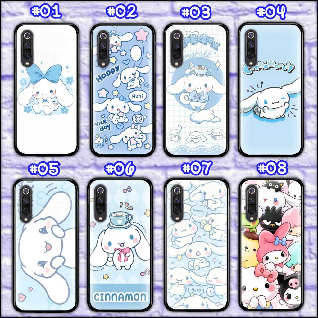 VIVO Y11 , VIVO Y12 / Y15 / Y17 , Y19 , Y50 , Y30 , Y30i PREMIUM SOFT CASE GLASS MOTIF CINNAMOROLL