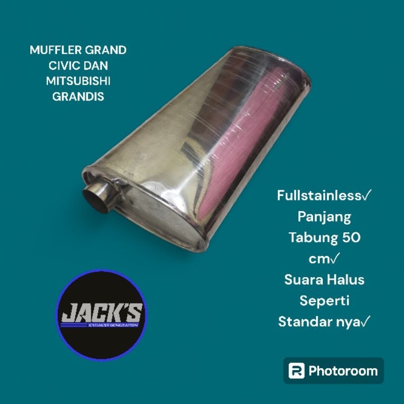 TABUNG KNALPOT STANDAR MITSUBISHI GRANDIS TABUNG KNALPOT STANDAR GRAND CIVIC FULLSTAINLESS