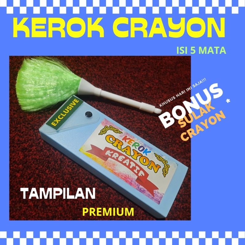 

KEROK GORES CRAYON ISI 5 KEMASAN PREMIUM GRATIS SULAK CRAYON