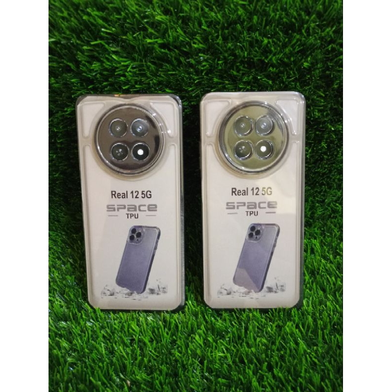 Softcase Casing SPACE TPU REALMI 12  5G Selikon Bening Trasparan Pelindung belakang HP+Camera