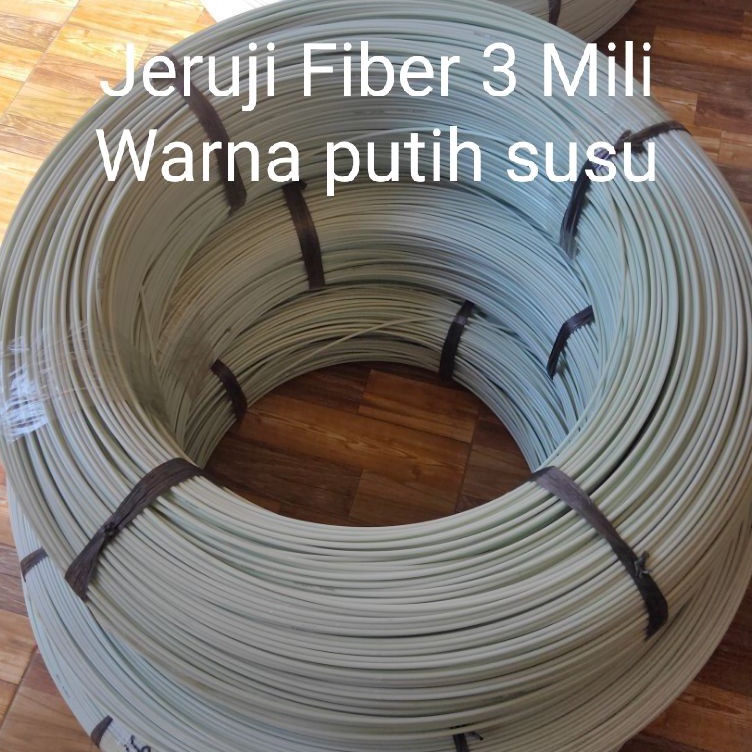 Promo Terbaik  1 Rol Jeruji Fiber 3mm 35mm Putih susu Ruji untuk membuat kandang burung merpati dll