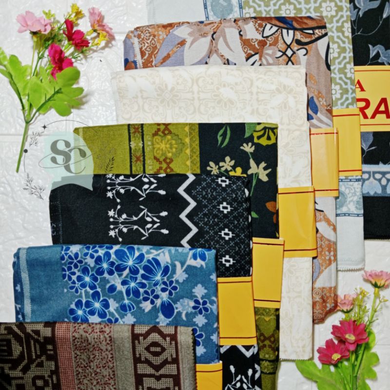 Hijab motif Azara Oskara lasercut termurah lengkap