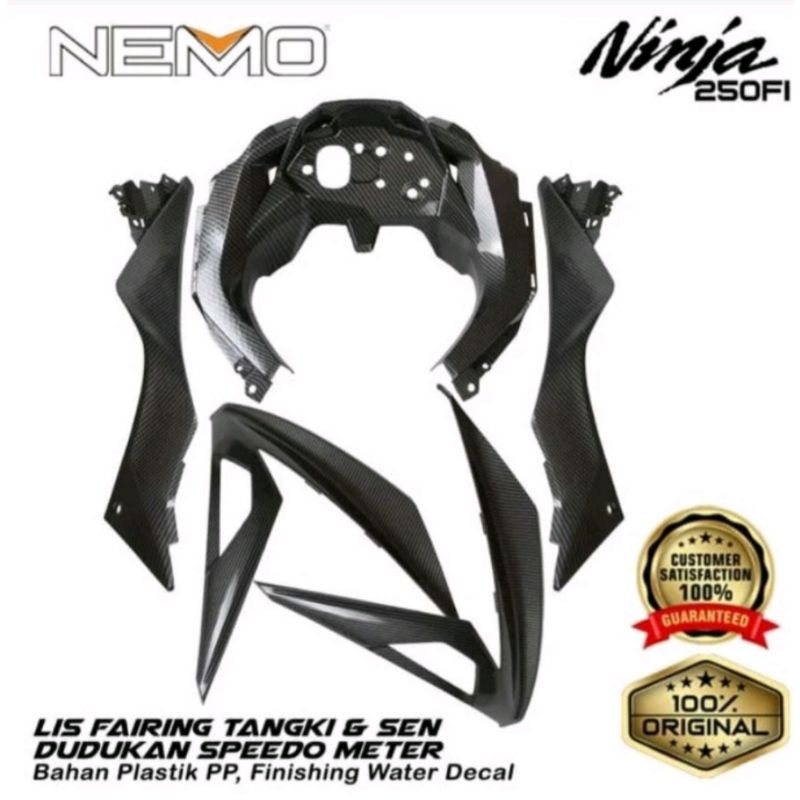 Body set carbon ninja 250 fi set body ninja250 fi carbon printing granis ninja 250 fi carbon Cover b