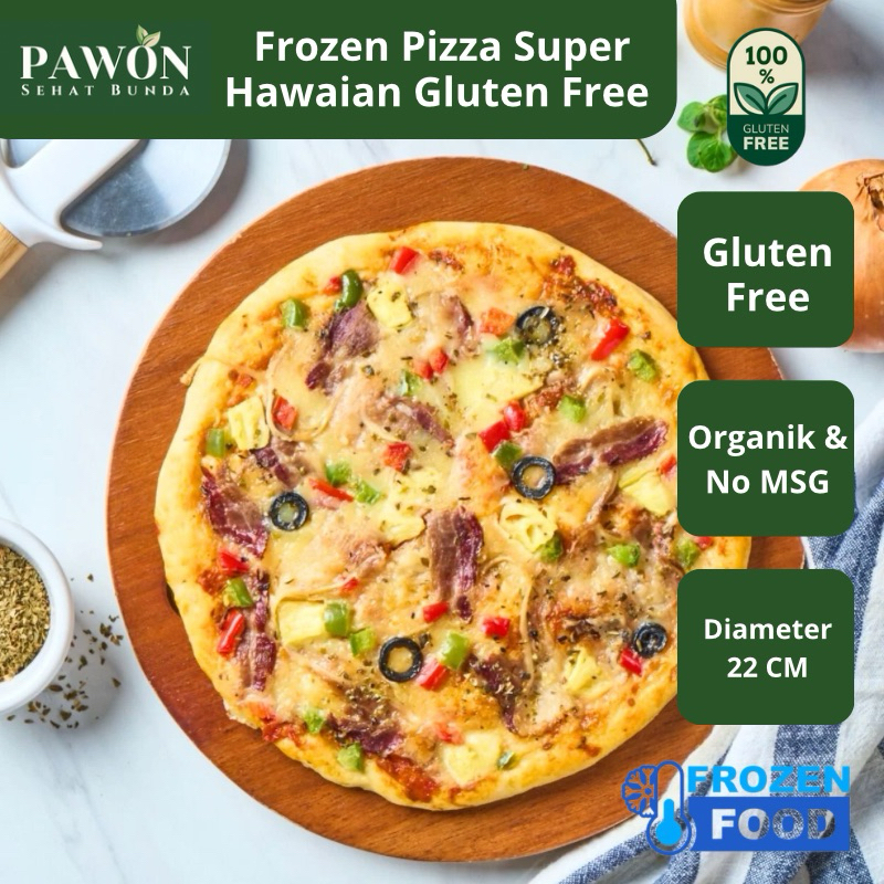 

Pizza Gluten Free Super Hawaiiaan dengan Daging Grassfed Organik Pawon Ketela