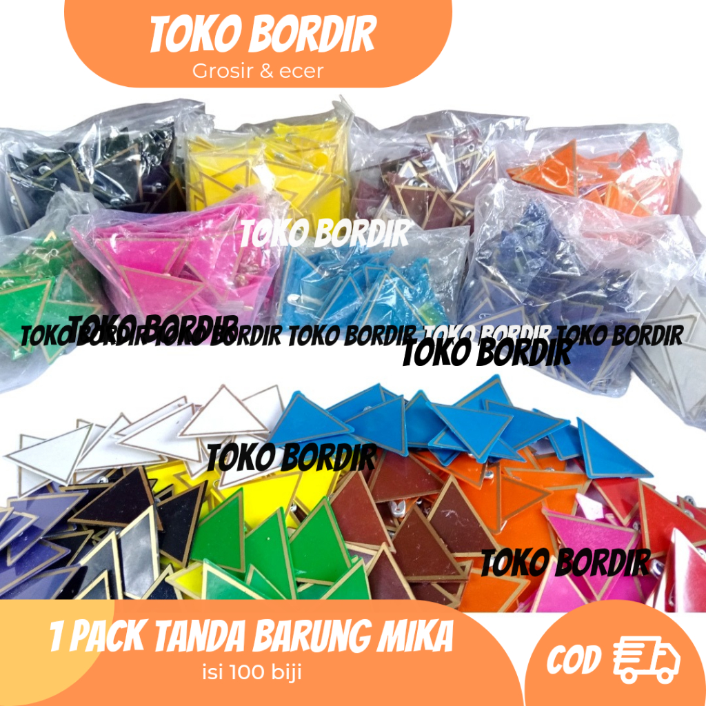 

100 biji Tanda Barung siaga bahan mika
