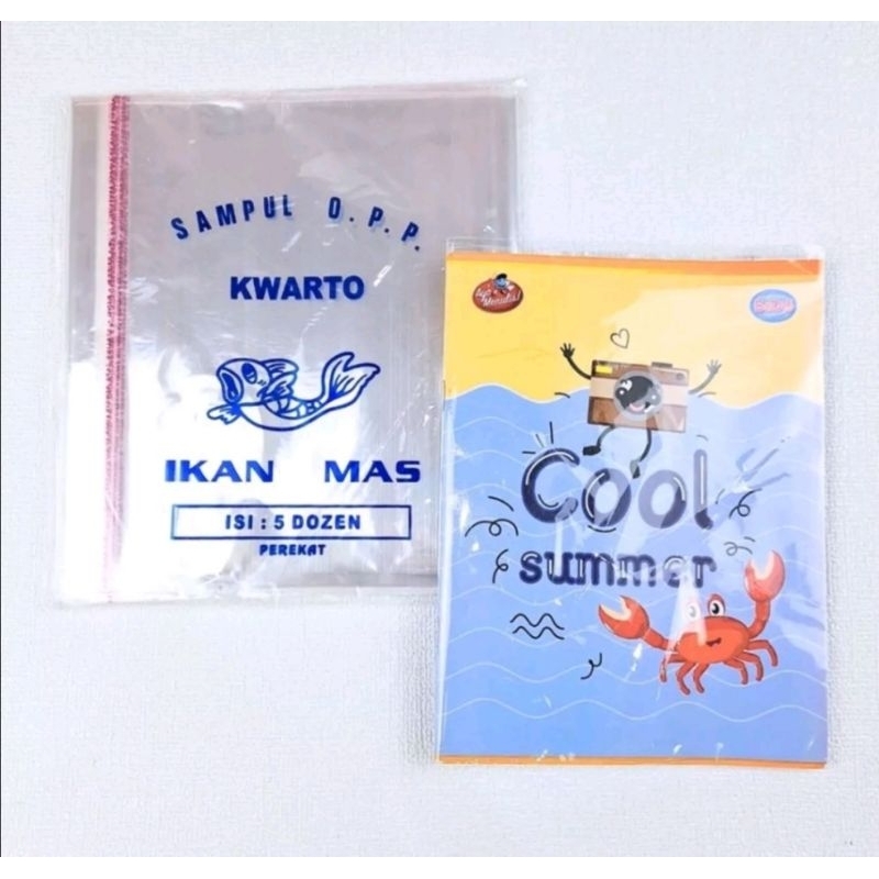 

Sampul Buku plastik kuarto Tebal 60pcs / Setara buku sidu 38 dan 58