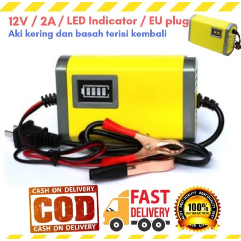 cas/charger aki 12volt/2ampere