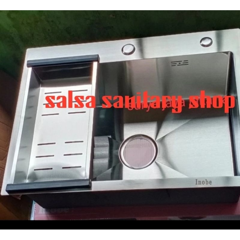 Jual kitchen sink INOBE 6045 //kitchen sink stainless INOBE 60cm