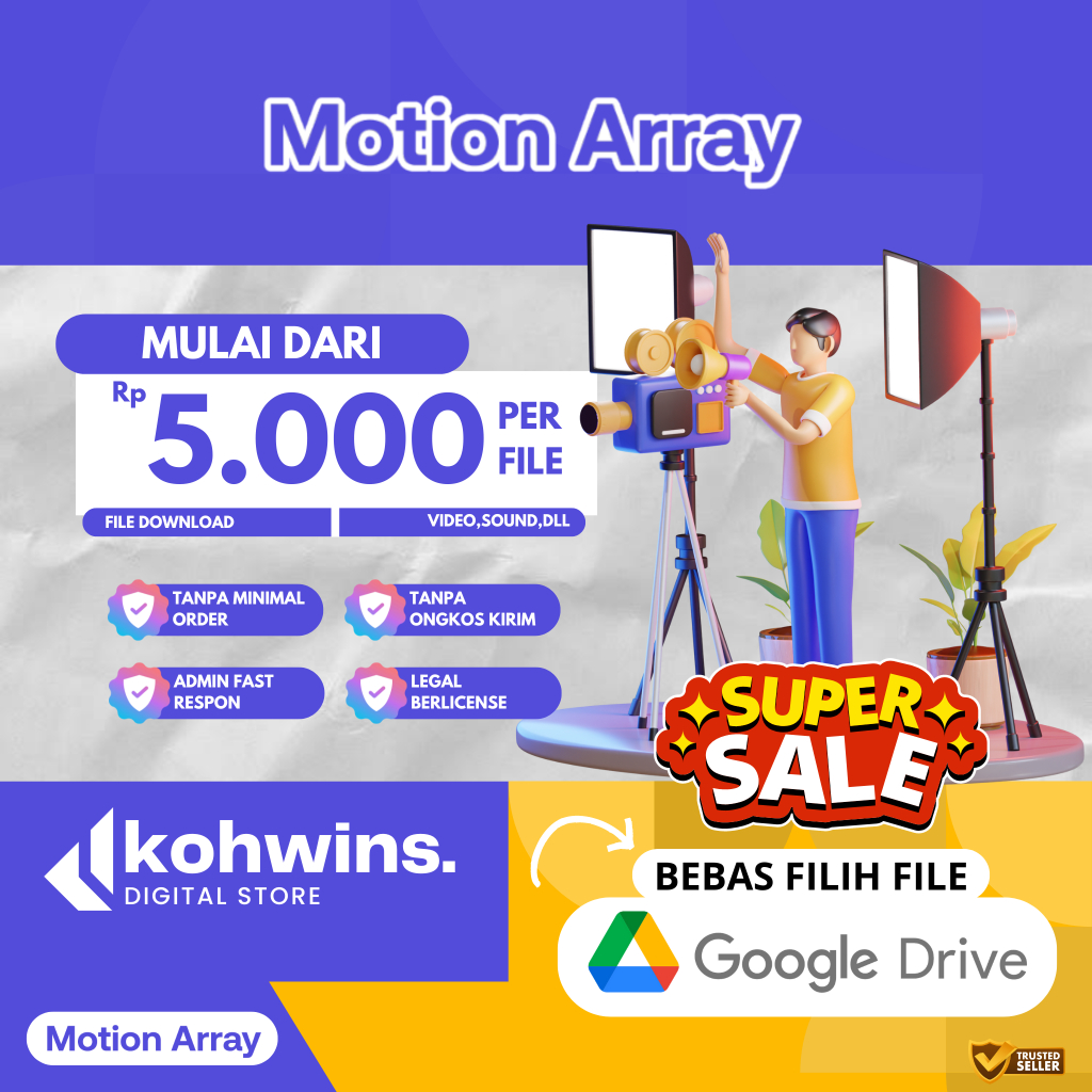 JASA DOWNLOAD MOTION ARRAY - Termurah dan Bergaransi