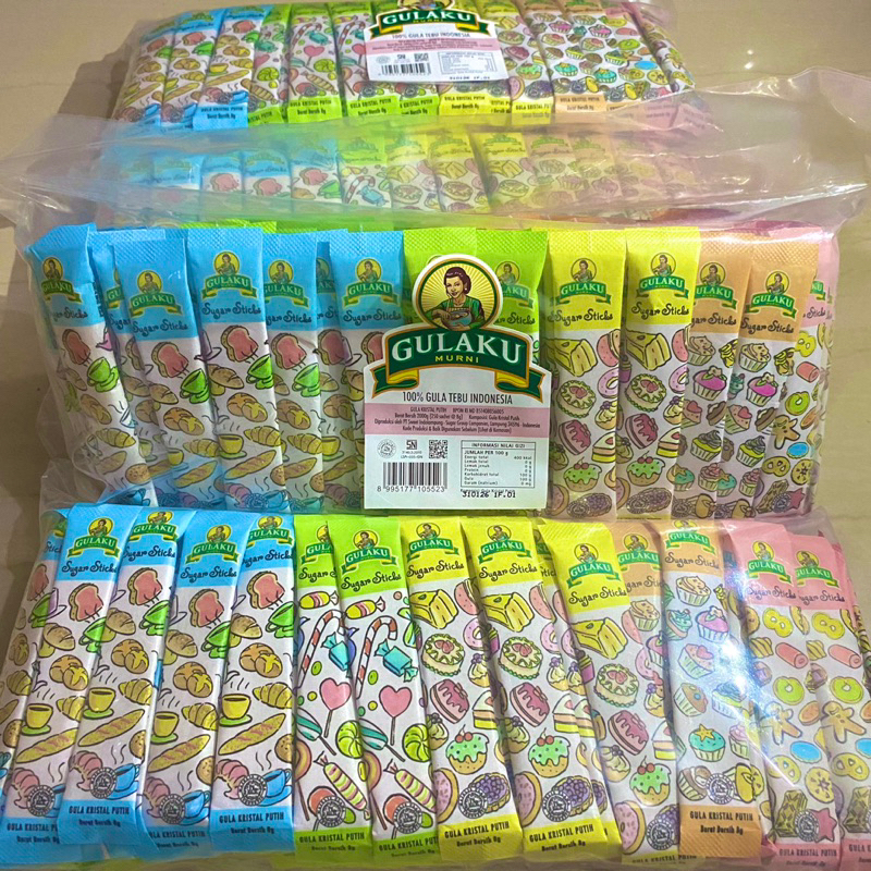 

Gula stick 125 @8gram (EXP 2026) / Gulaku sachet (EXP 2026)