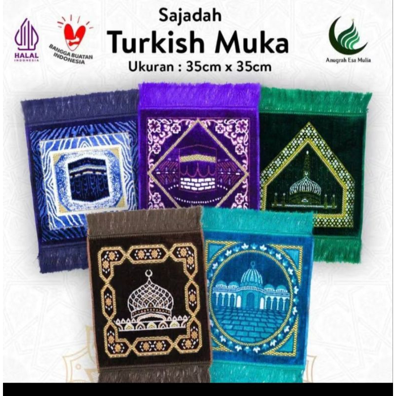 Sajadah Kepala / Sajadah  muka / Sajadah Sujud / Sajadah Kecil/ ukuran 35x35