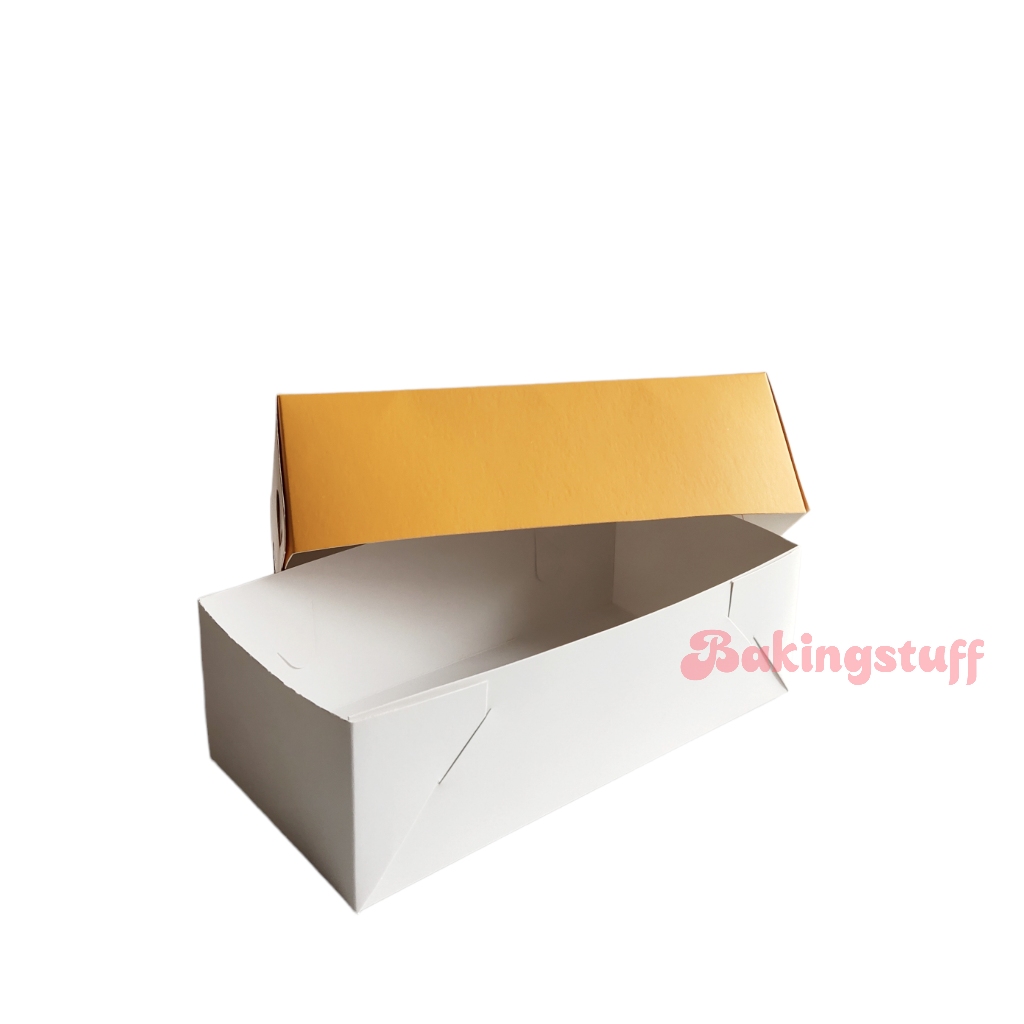 Box Dus Kotak Kue Bolu Gulung / Roll Cake / Lapis Legit / Brownies 22x11x7