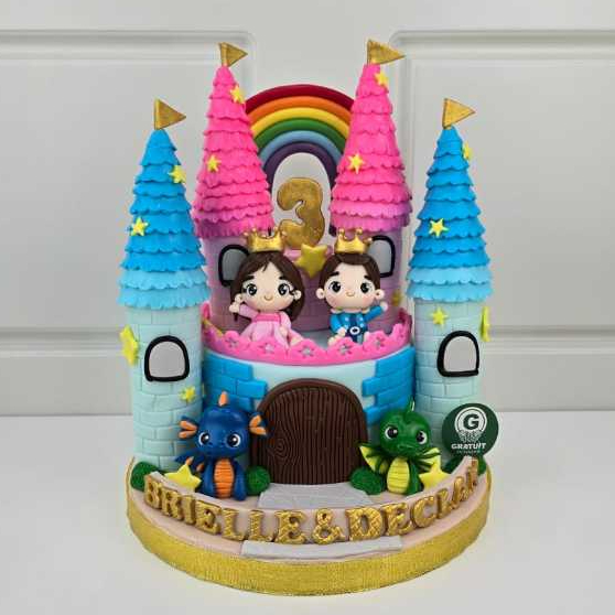 

CAKE TEMA ISTANA FIGURE DINO / KUE ULANG TAHUN CUSTOME