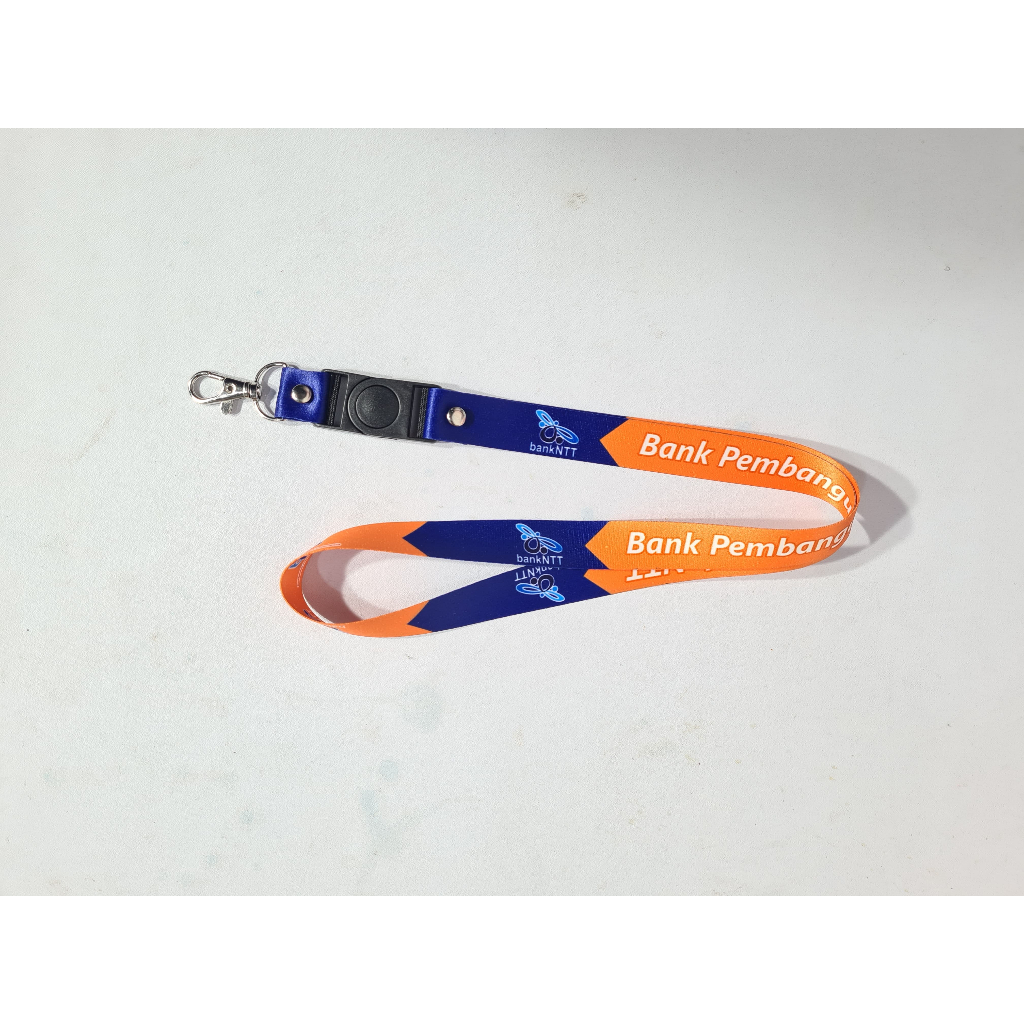 

LANYARD CUSTOM BANK NTT/ Ready stok lanyard custom/ Custom non cod