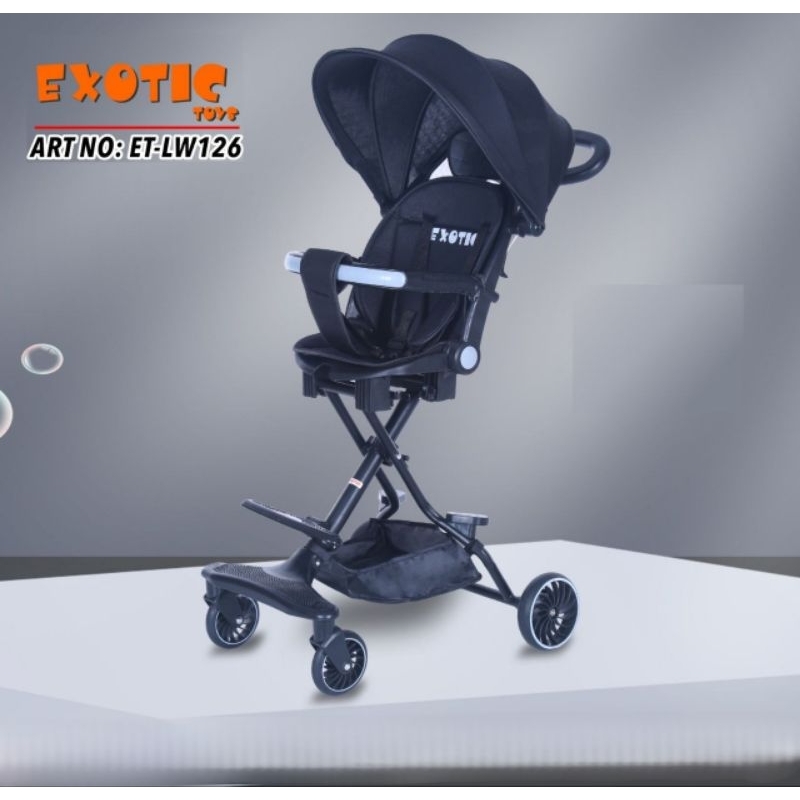 Stroller Duduk tidur rebahan Exotic LW 126 ( cabin size )