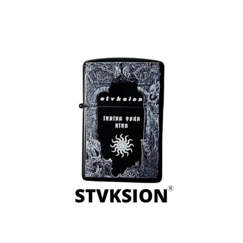 POCKET LIGHTER STVKSION GATEOFSUN /  KOREK API BAND / KOREK POLOS CUSTOM / KOREK API TITANIUM STAINL