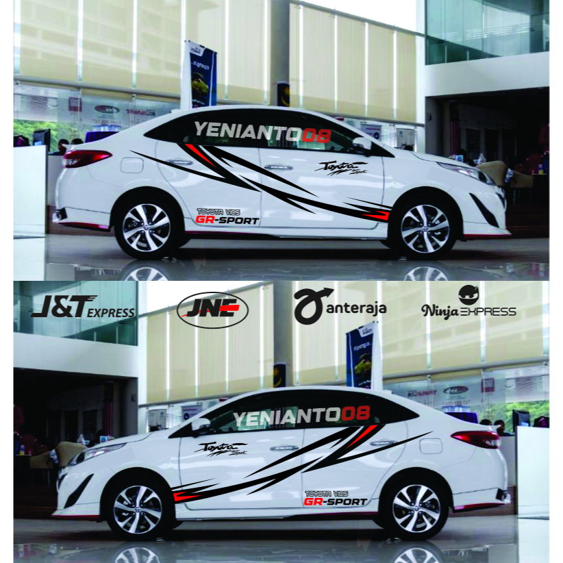 sticker stiker mobil toyota vios  stiker body mobil toyota vios stiker variasimobil sedan sedan civi