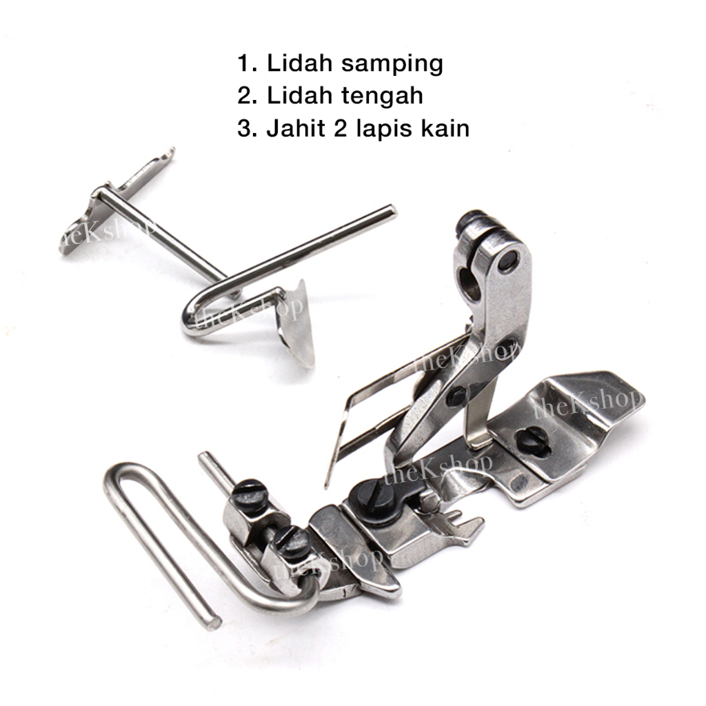 SET Sepatu Mesin Obras 747 DENGAN 3 JENIS LIDAH Multifungsi / Sepatu Obras Benang 4 Typical Hh Speed