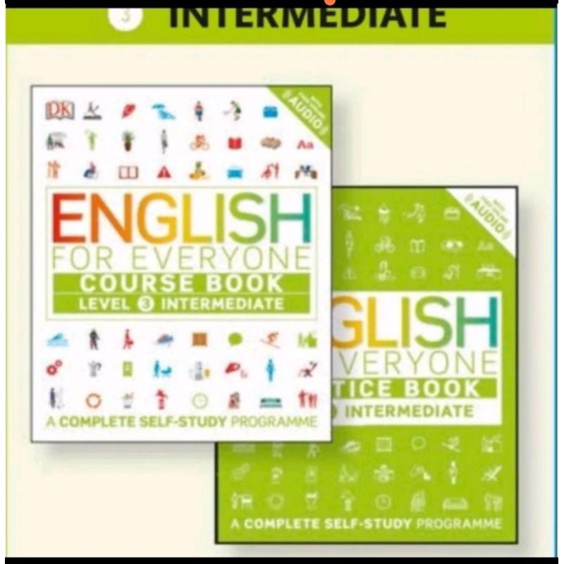 

buku english for everyone level 3 intermediate dan practice course book full warna