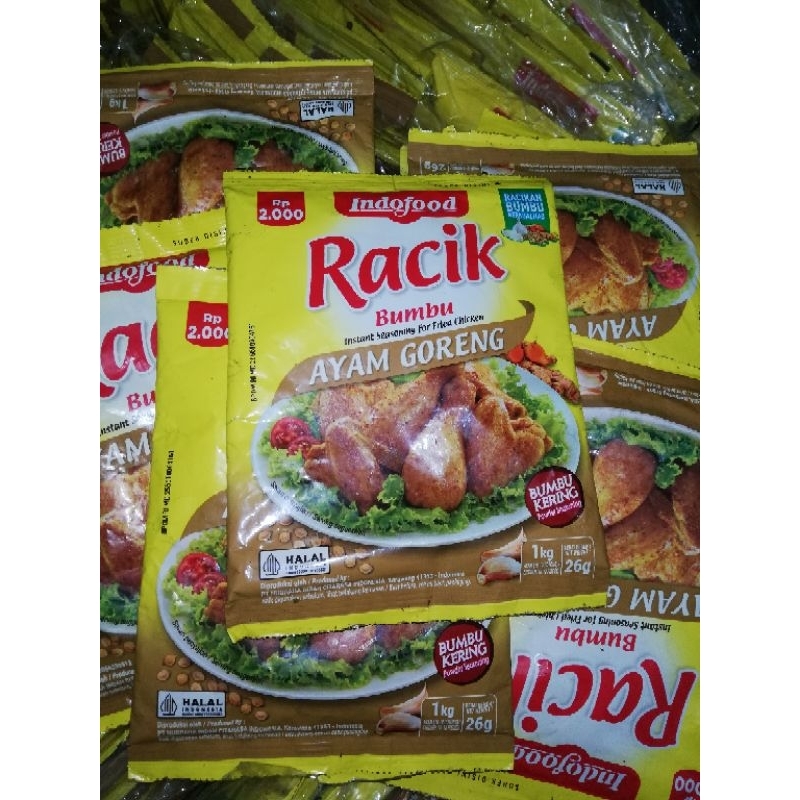 

(10 pc) @26gr Bumbu Racik Indofood Bumbu Ayam Goreng