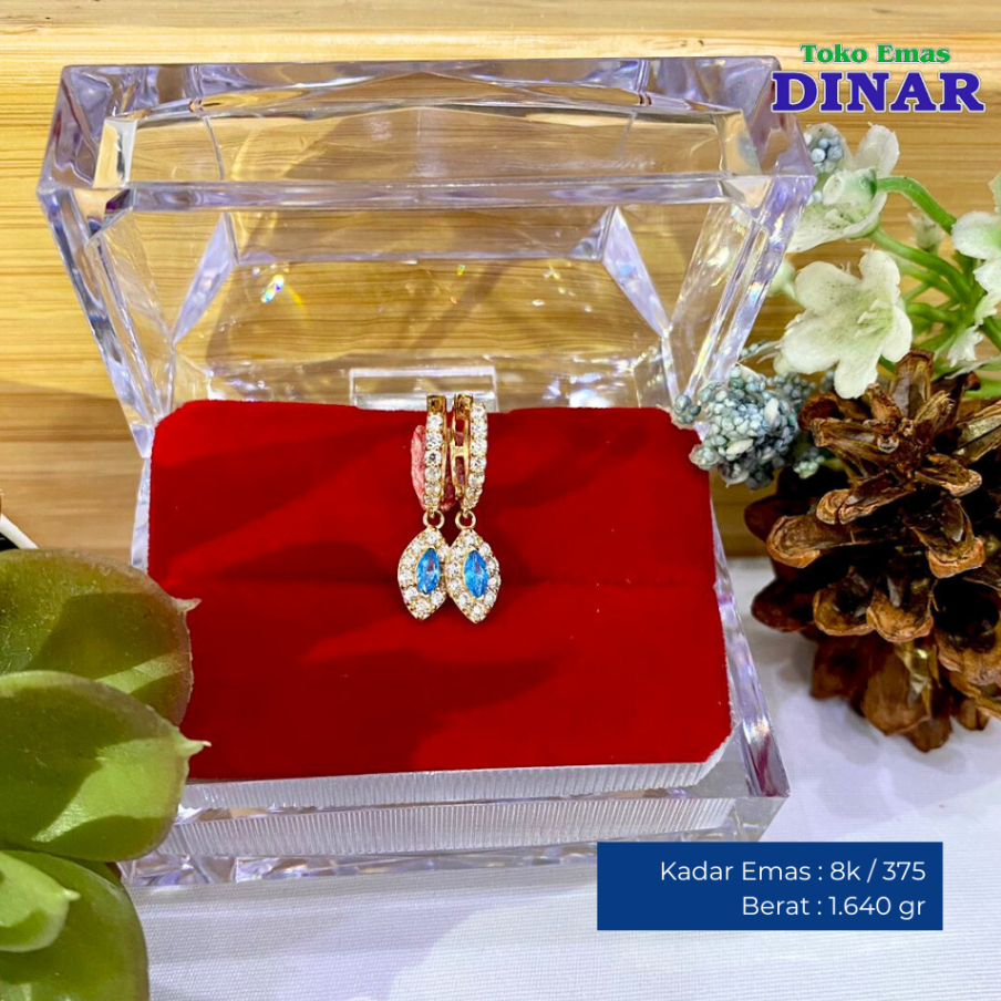 ANTING GONDEL KLIP MODEL SLP - EMAS MUDA - KADAR 8K