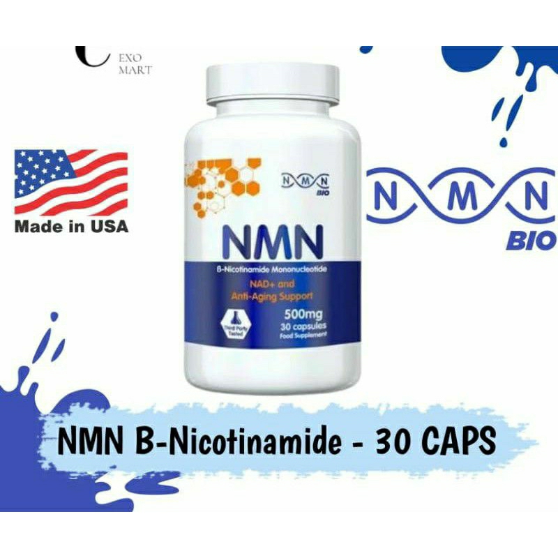 NMN BIO Pure Nicotinamide Mononucleotide Capsule - 500 Powerful Anti Aging Suplement. - Revolutionar