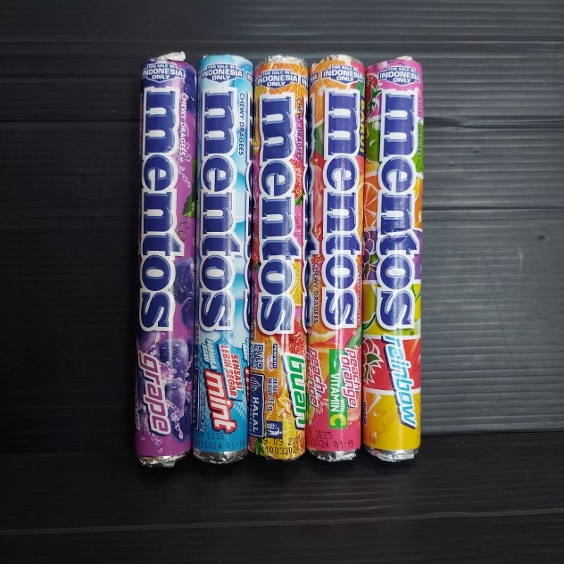 

Permen Mentos Chewy Dragees Kemasan 37gr