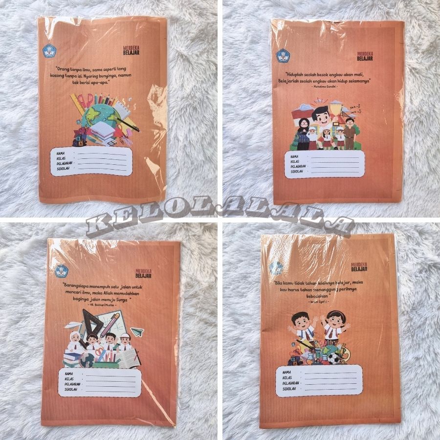 

Sampul buku fancy isi 25 lembar /sampul buku coklat