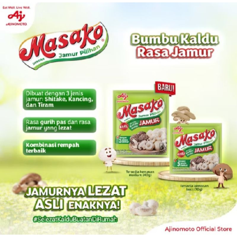 

MASAKO KALDU JAMUR berat 10g × 12 biji