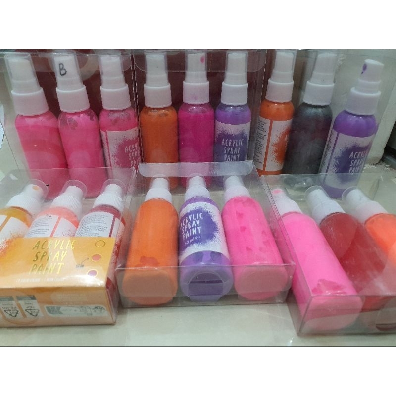 

Acrylic Akrilik Paint Spray 150ml 3 warna celemek anak