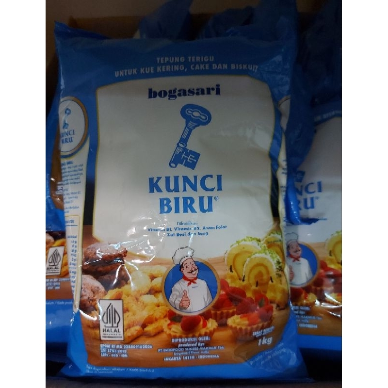 

Tepung terigu Kunci biru 1 kg
