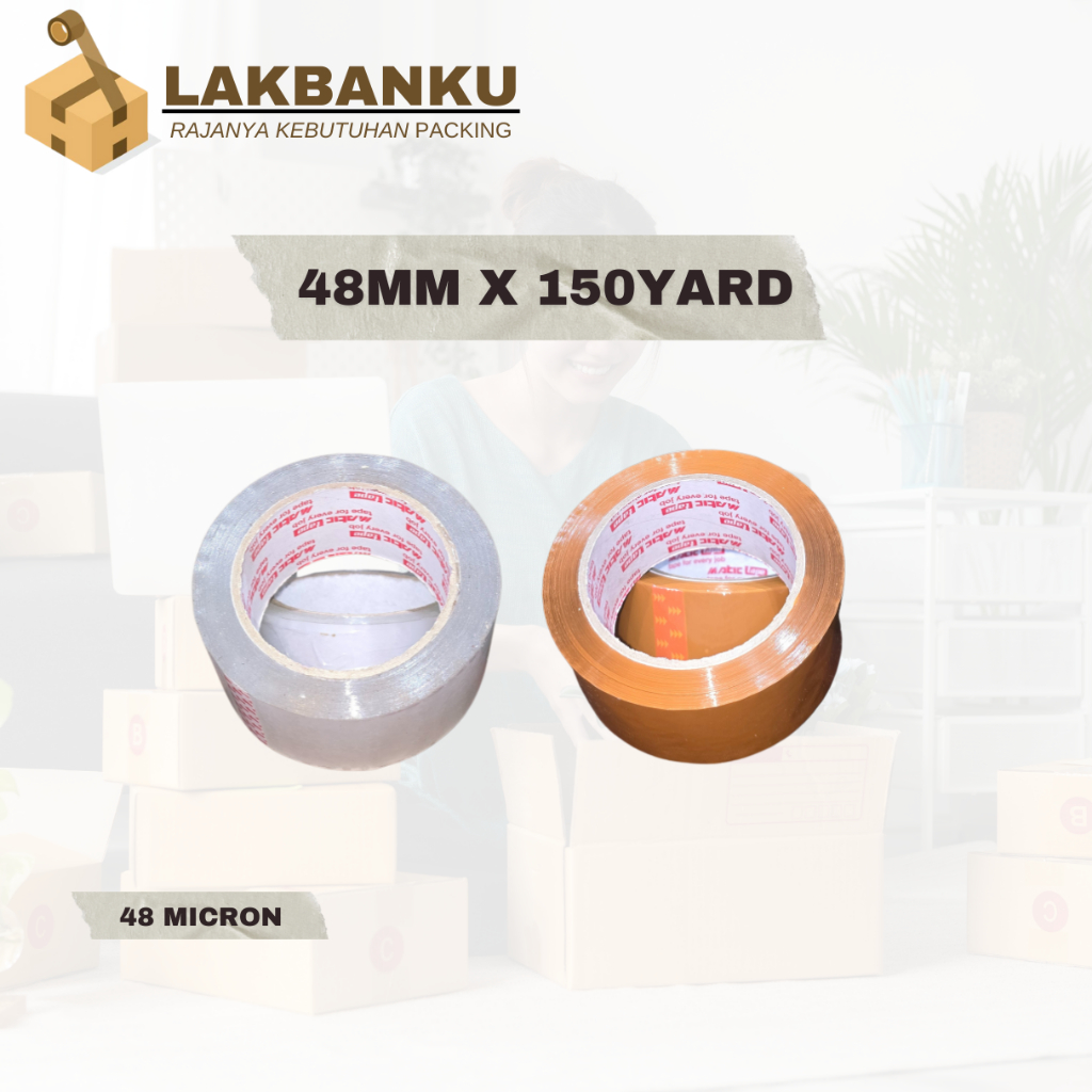 

LAKBAN 48MM X 150 YARD (48 MICRON)