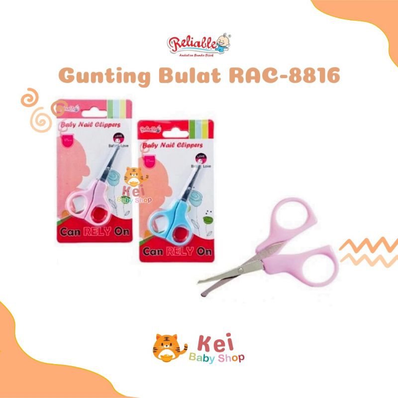 

Reliable Gunting Bulat RAC-8816 Gunting Kuku Bayi Anak